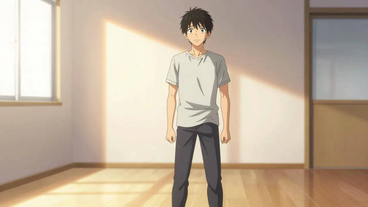 Confident patient making eye contact after successful surgery