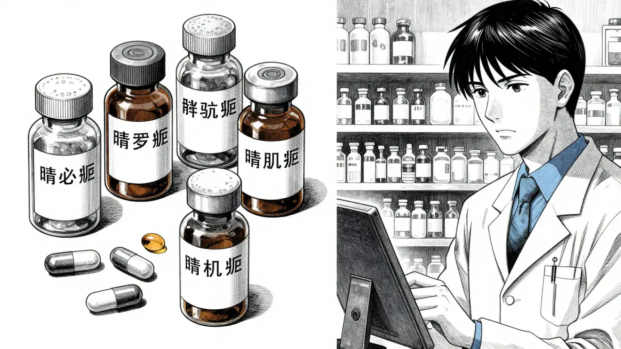 Different types of Aleve formulations and a person seeking pharmacy guidance