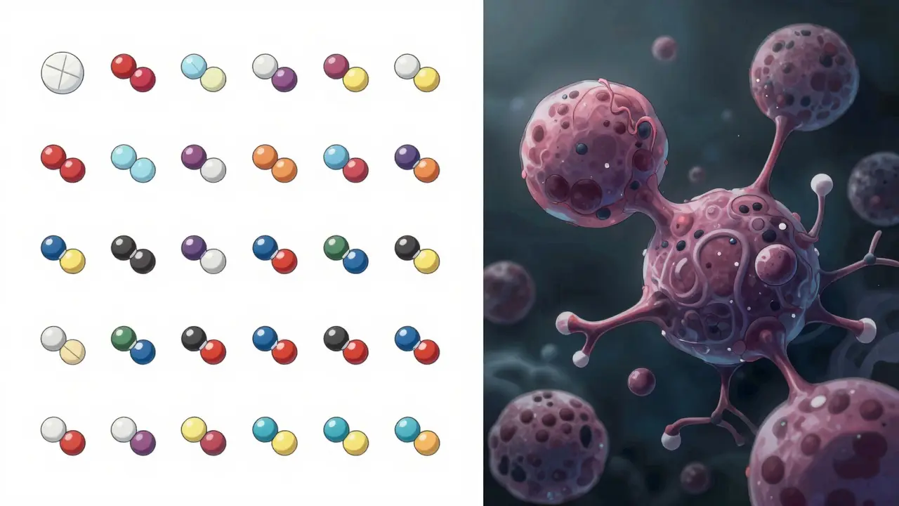 Visual comparison of simple generic molecules vs complex biologics
